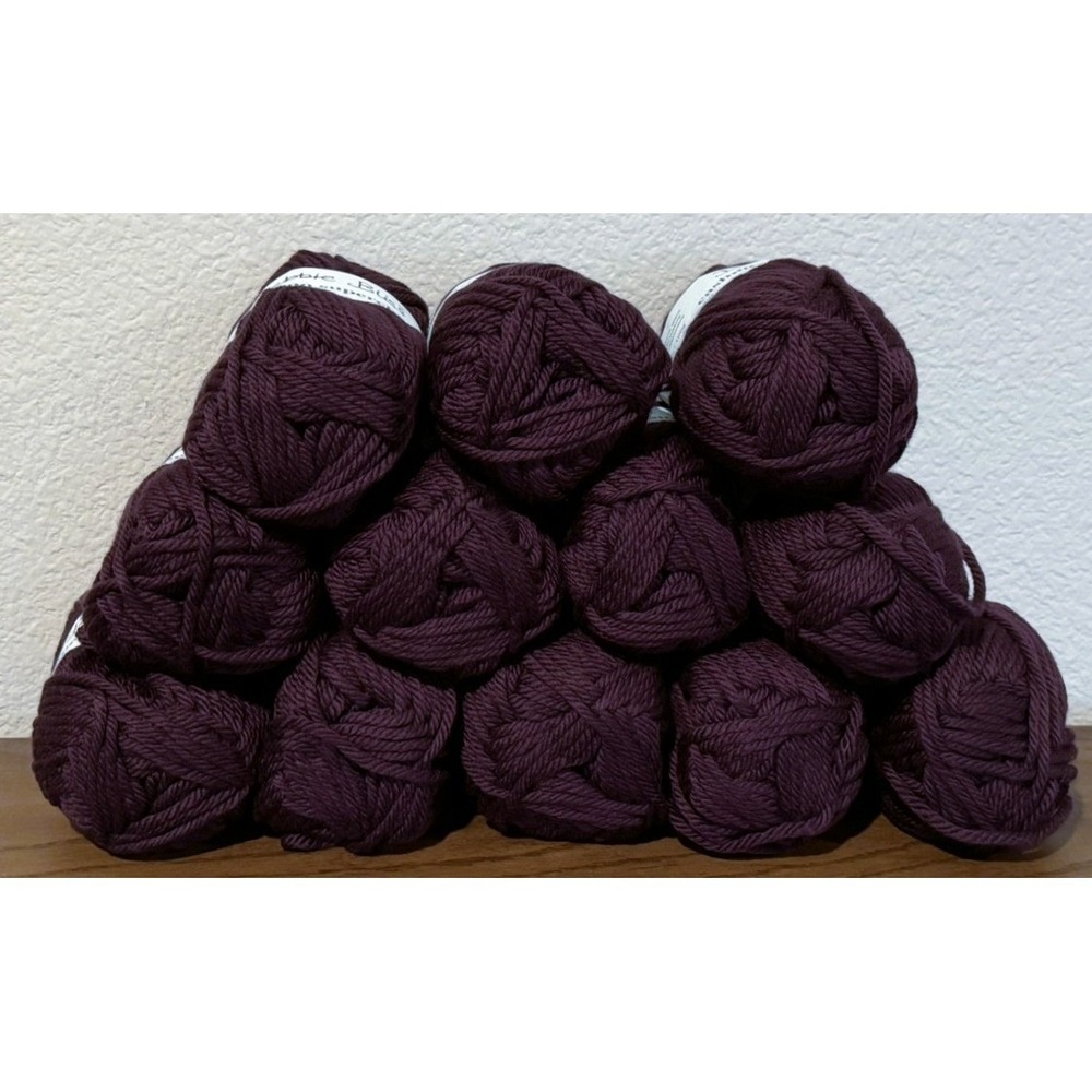 Debbie Bliss Cashmerino Superchunky Yarn 12 Skeins Purple Merino Wool Cashmere